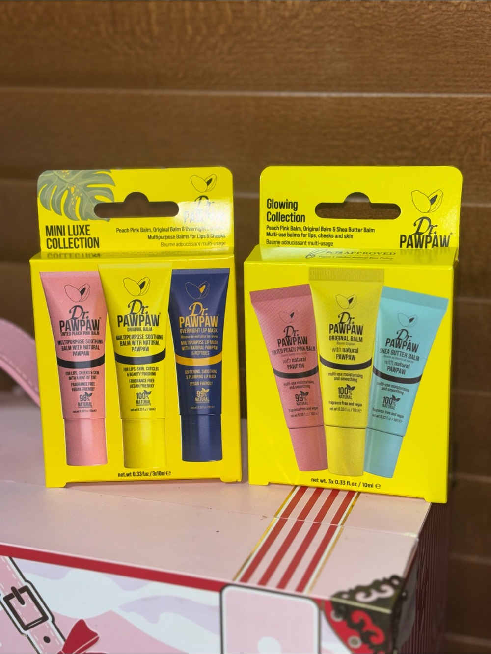 Dr Pawpaw's Mini Luxe Collection & Glowing Collection lip balms